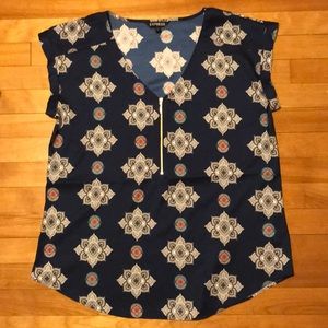 Express top with zipper